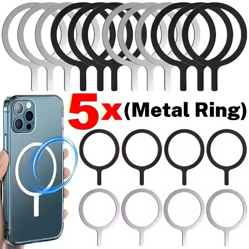 Car Phone Holder - Cincin Pelat Logam Magnetik Universal Stainless
