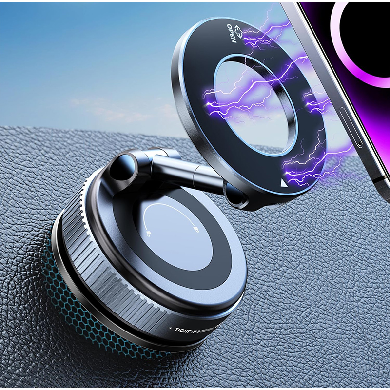 Car Vacuum - Penyangga Ponsel Magnetik Lipat untuk Mobil