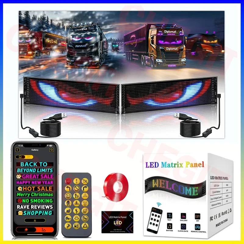 Car Led Light - Tampilan Led Tanda Mobil Mata Truk