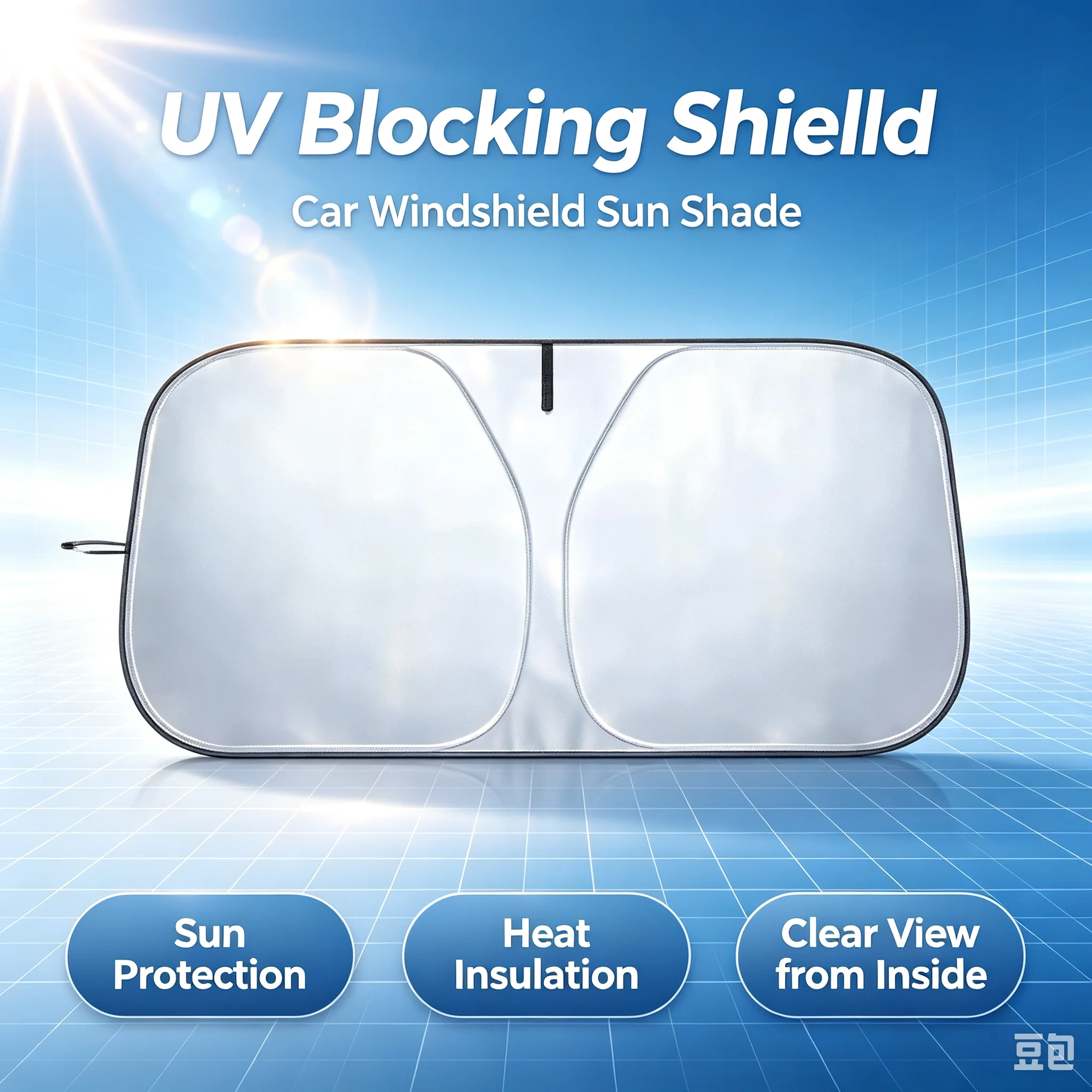 Windshield Sun Shade - Penutup Kaca Depan Mobil Pelindung UV,