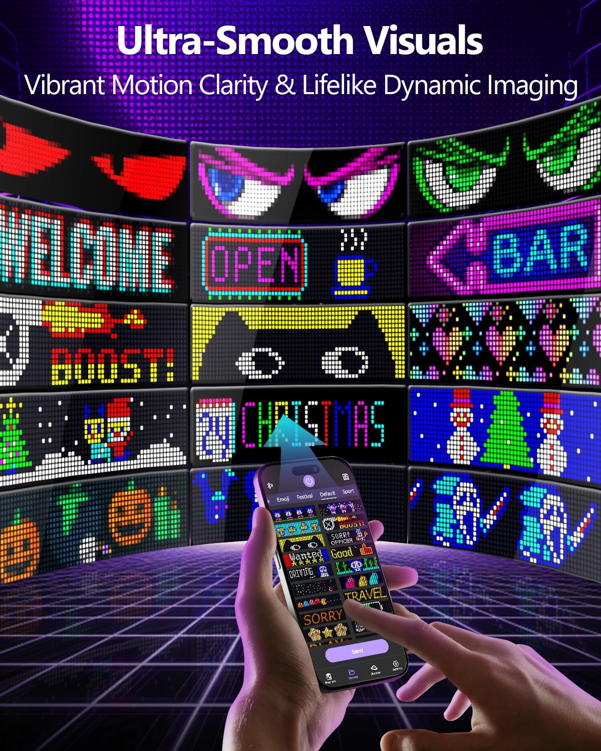 Panel Matriks LED Multifungsi  - Car Led Light ulasan dan harga