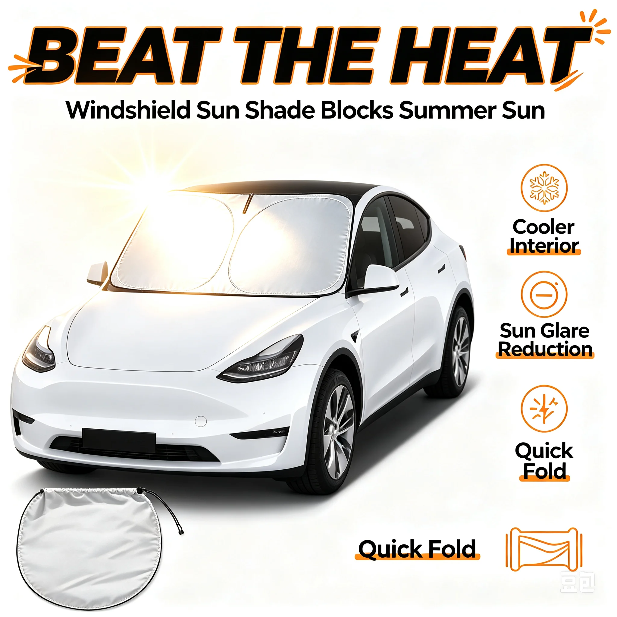 Pelindung Matahari Mobil, Pena - Windshield Sun Shade ulasan dan harga