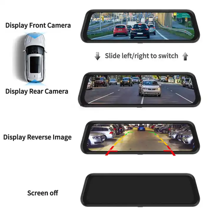 Kamera Dasbor Cermin 10'' deng - Car Mirror ulasan dan harga