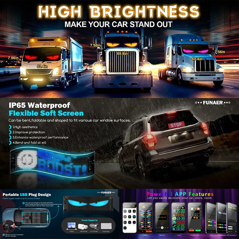 Tampilan Led Tanda Mobil Mata  - Car Led Light ulasan dan harga