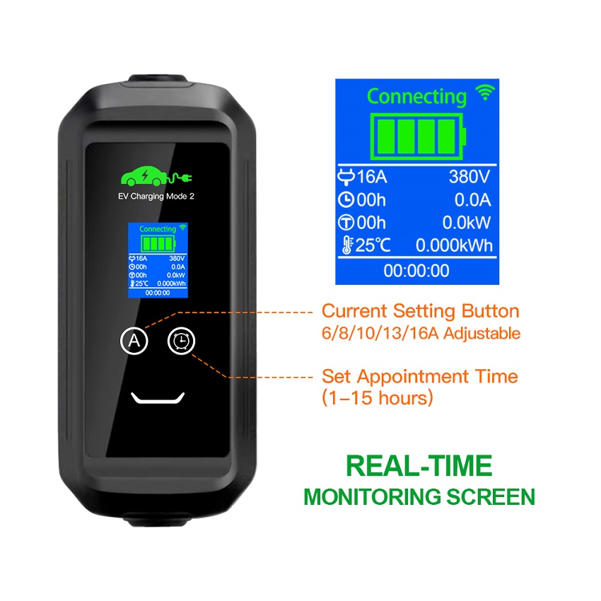Pengisi Daya EV Portabel AC Kh - Car Charger ulasan dan harga