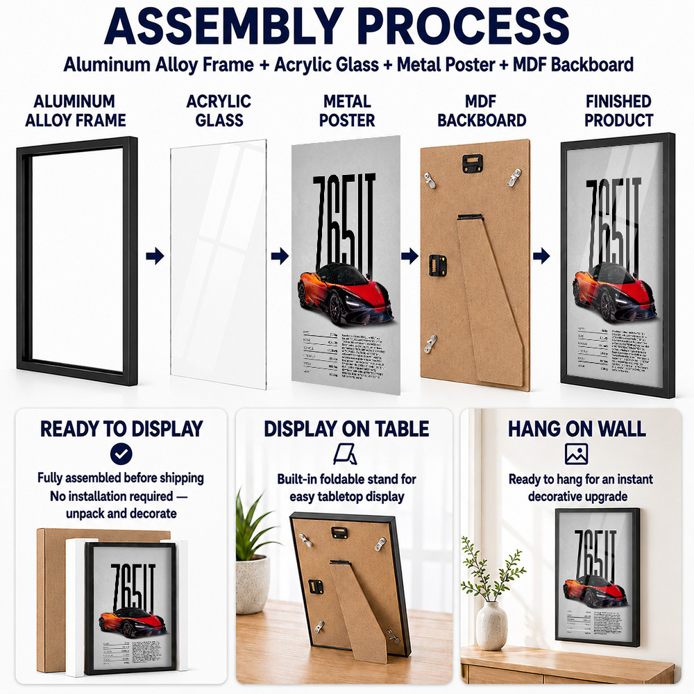 Poster Logam Berbingkai Mobil  - Car Mirror ulasan dan harga