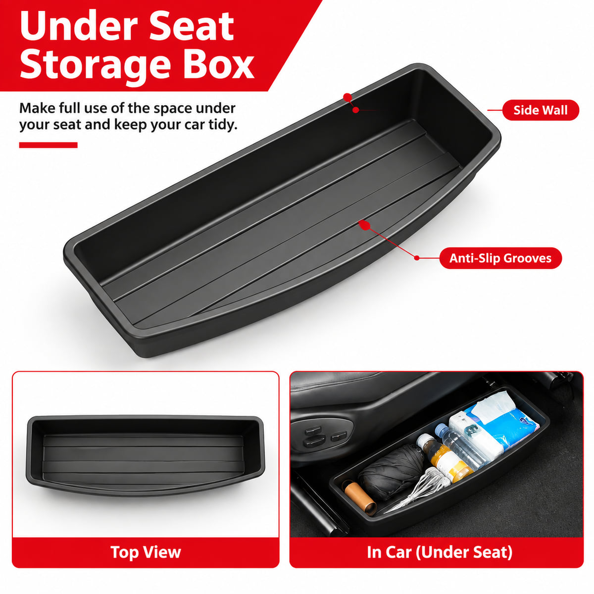PINMOAP, Nampan Penyimpanan di - Car Cable Organizer ulasan dan harga