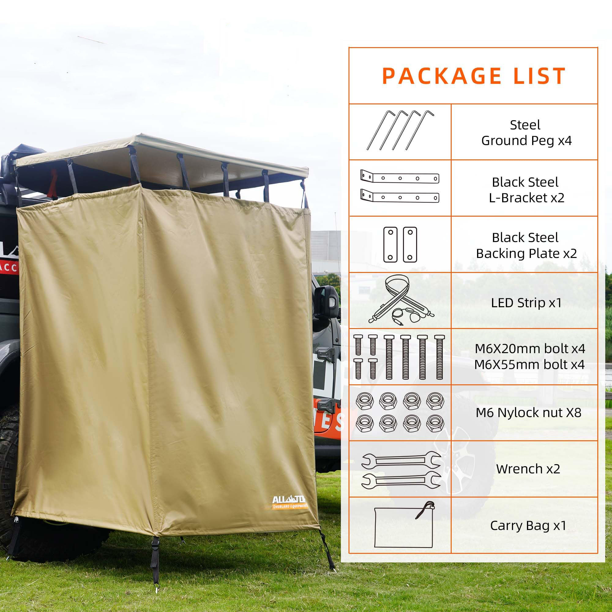Tenda Mandi Offroad Serbaguna  - Car Led Light ulasan dan harga