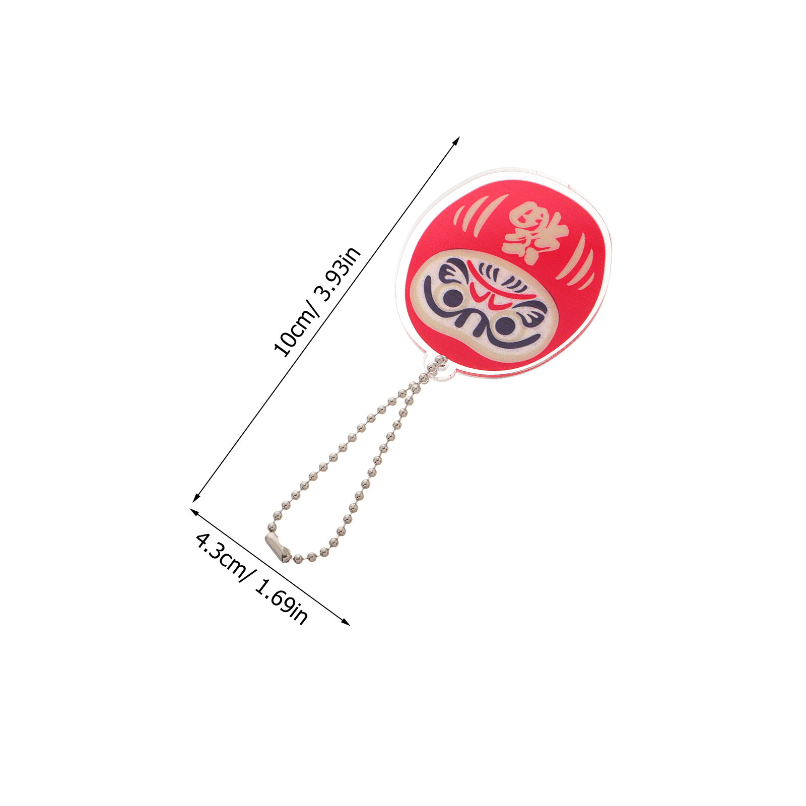 2 Buah Gantungan Kunci Daruma, - Car Accessories Japanese ulasan dan harga
