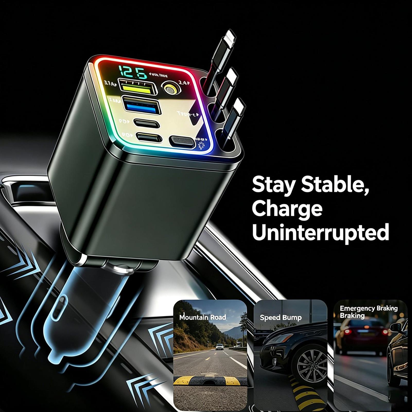 Pengisi Daya yang Dapat Ditari - Car Charger ulasan dan harga