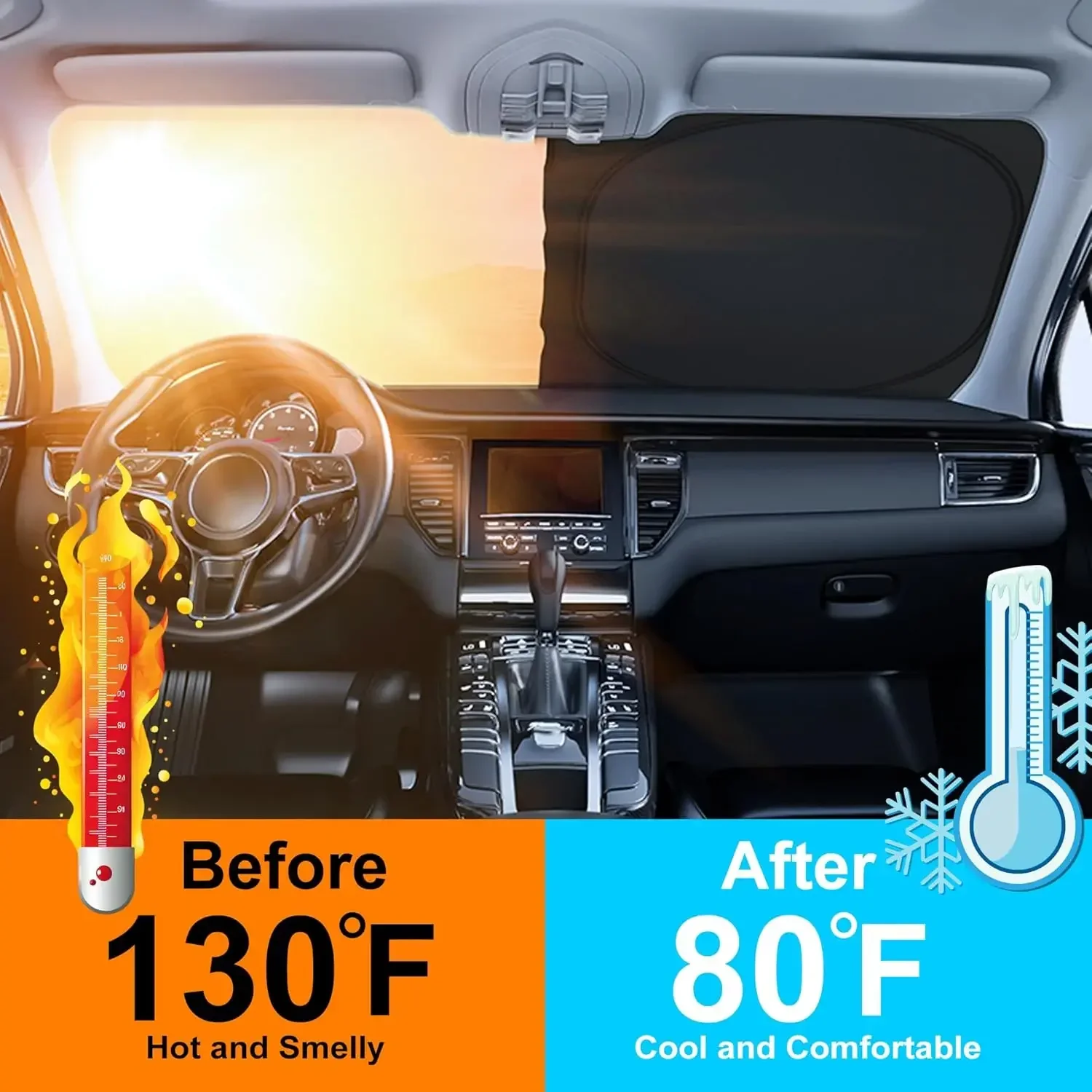 Penutup Kaca Depan Mobil Anti  - Windshield Sun Shade ulasan dan harga